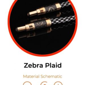 DC Upgrade Cable - 12V Zebra Plaid